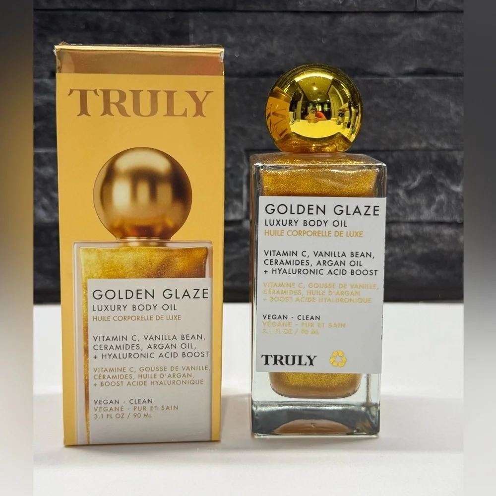 TRULY Golden Glaze Shimmering Body Oil Full Size 3.1oz / 90ml